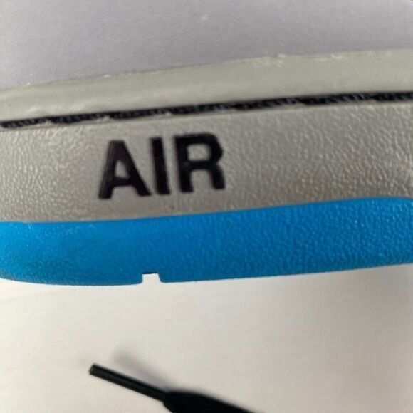 Nike Mens Air 407036-044 Gray/Black/Blue Basketball Shoes Sneakers Size 9 2012 - Picture 6 of 14